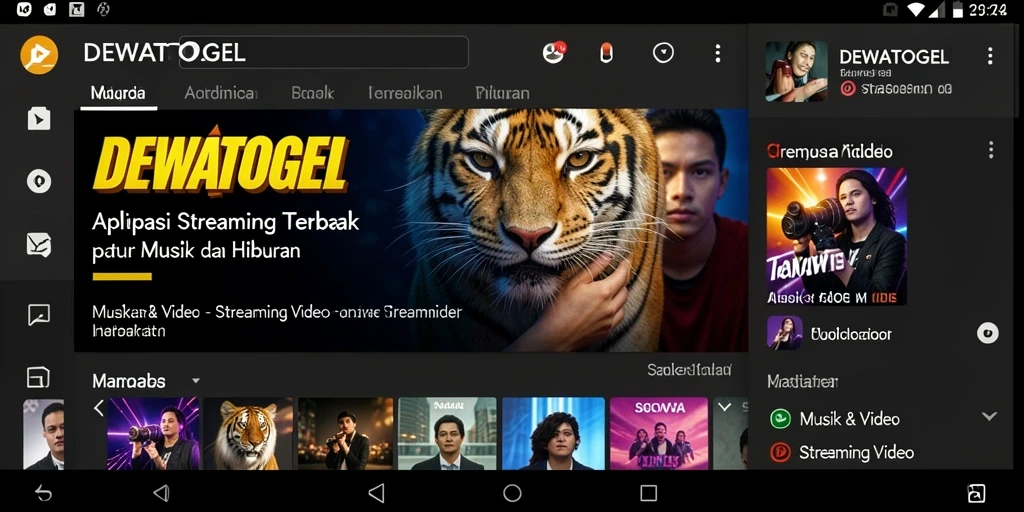 Tampilan antarmuka aplikasi DEWATOGEL yang modern dan fungsional.