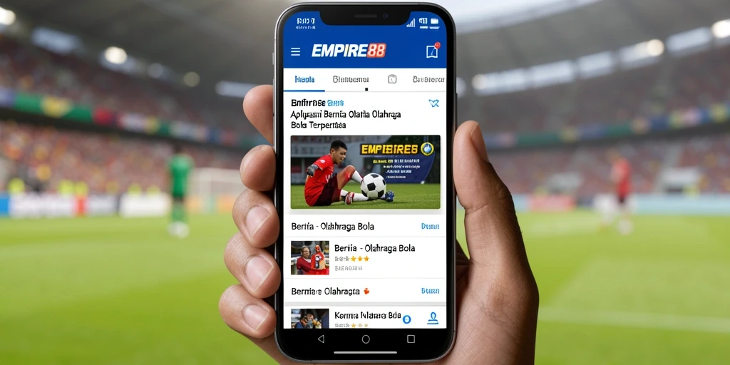 Antarmuka EMPIRE88 yang modern dan informatif untuk Olahraga Bola.