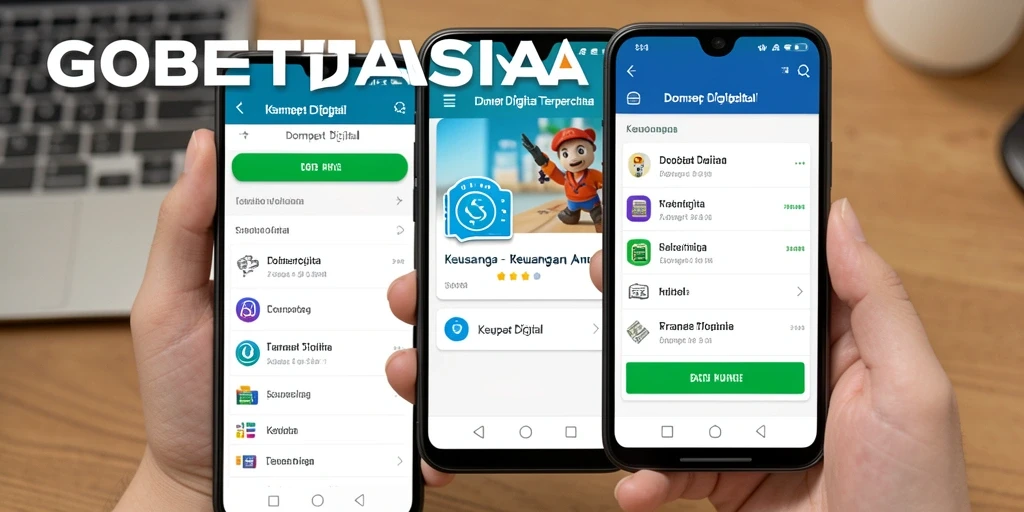 Antarmuka GOBETASIA yang modern dan mudah digunakan.