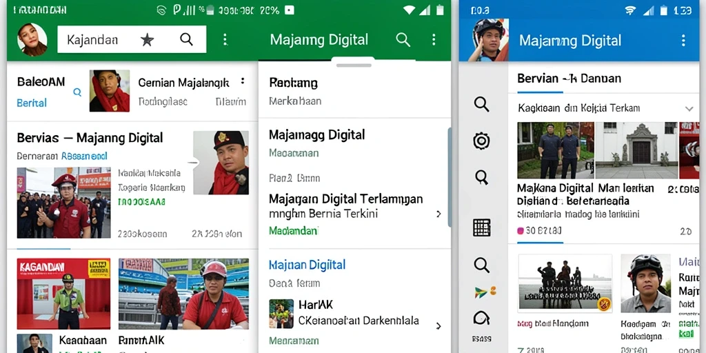 Tampilan antarmuka KAGANDAN yang menarik dan modern.
