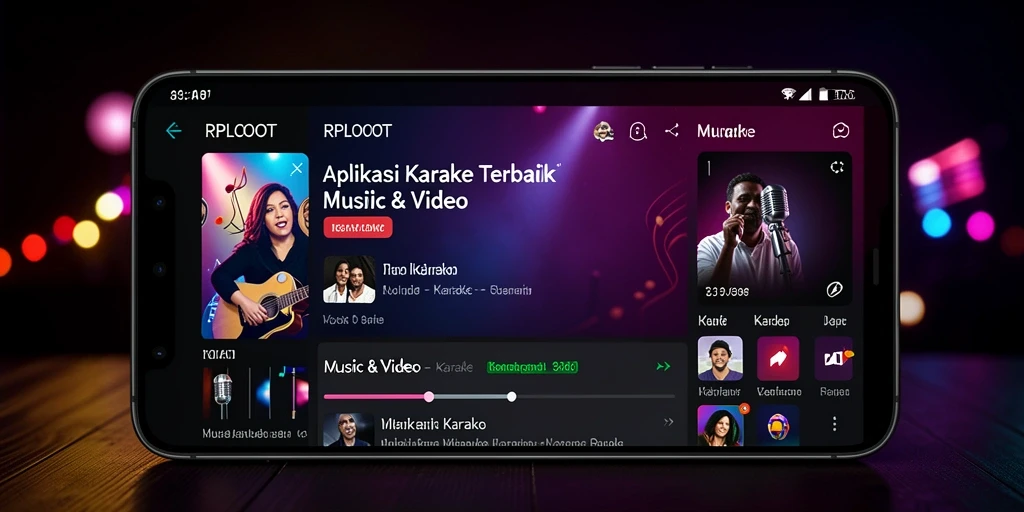 Tampilan antarmuka aplikasi Karaoke RPLOOT yang intuitif dan menarik.